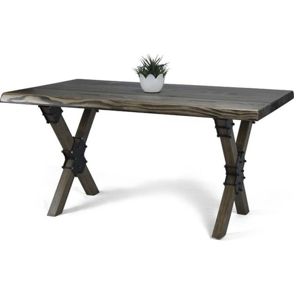 Entema Doğal Ağaç Masif Kütük Masa 75CM x 165CM ( Ağaç Ayak ) - Ahşap Yemek & Mutfak Masası Fiyatı