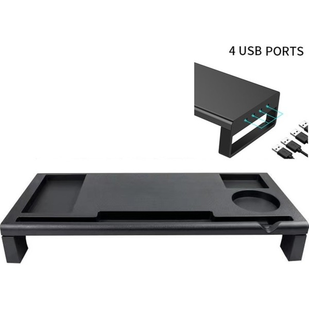 Enthalpy 4 USB Noktalı Monitör Standı (Yurt Dışından) - Siyah Monitör Aksesuarları Fiyatı