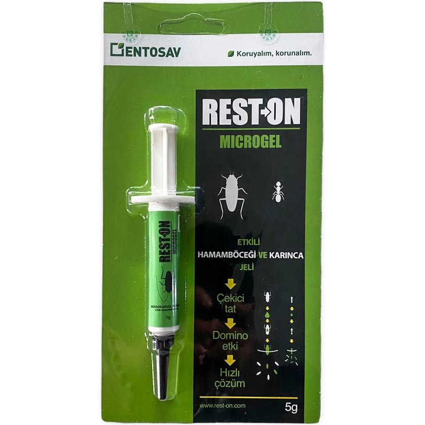 Entosav Rest On Micro Gel 5 gr Hamamböceği Sinek-Kene-Haşere Kovucu Fiyatı