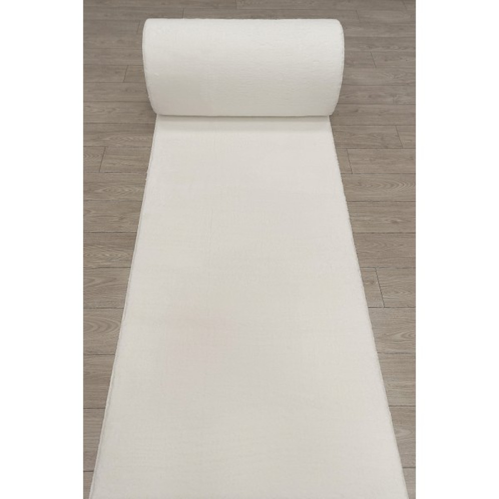 Enva Home Jel Taban Yıkanabilir Yolluk Özel Ebat Kaymaz Halı Peluş Post Beyaz - 120 x 210 cm Yolluk Fiyatı