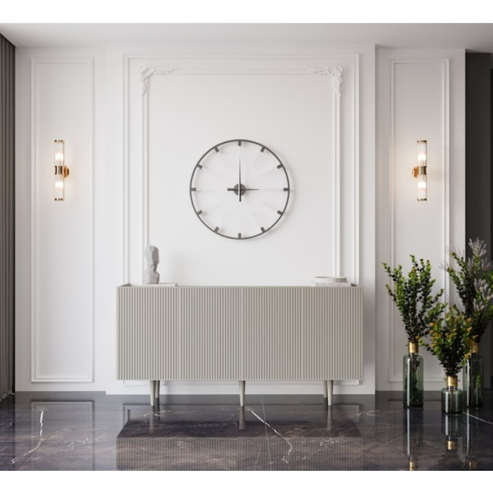 Enwood Capella Kum Taşı Rengi 4 Kapaklı Raflı 160 Lık Konsol - 160 X 40 CM - Kumtaşı Konsol Mobilya Fiyatı