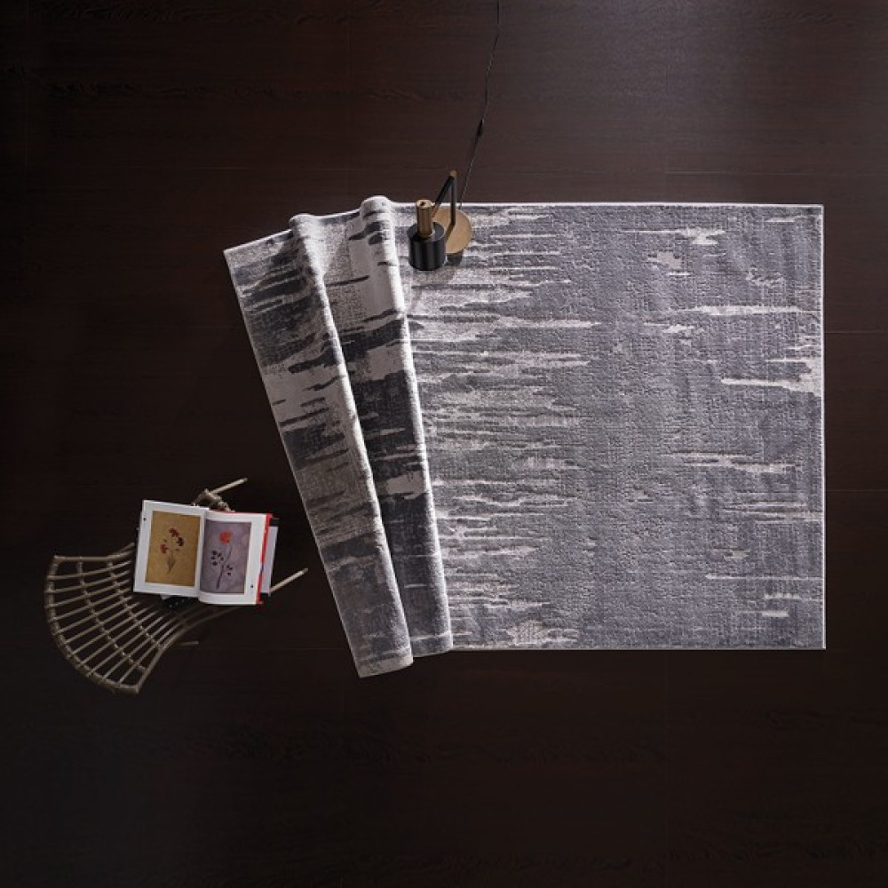 Enza Home BLED Modern Özel Tasarım Dokuma Yolluk - Gri 100x200 cm - 100 x 200 cm Salon Halısı Fiyatı