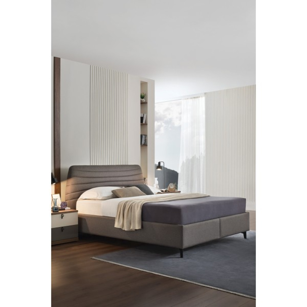 Enza Home Cordell Başlıklı Baza Set Gri - 150 x 200 cm Baza Fiyatı