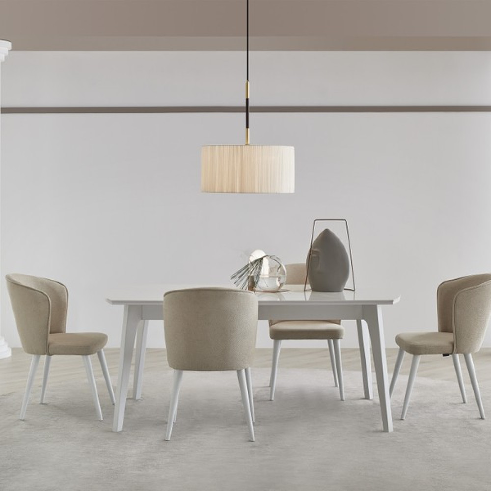Enza Home Enza Home Legato Açılır Yemek Masası - Beyaz Yemek & Mutfak Masası Fiyatı