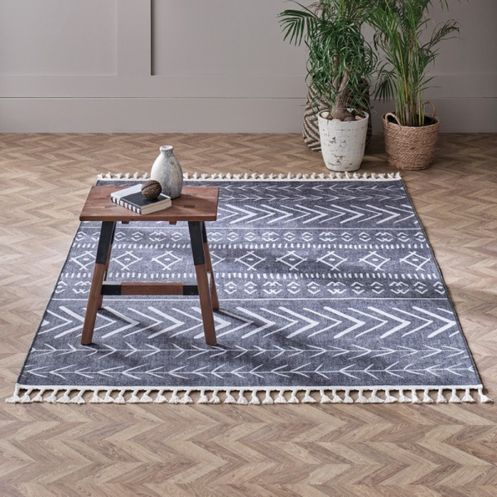 Enza Home Gene Halı Antrasit - 80 x 150 cm Salon Halısı Fiyatı