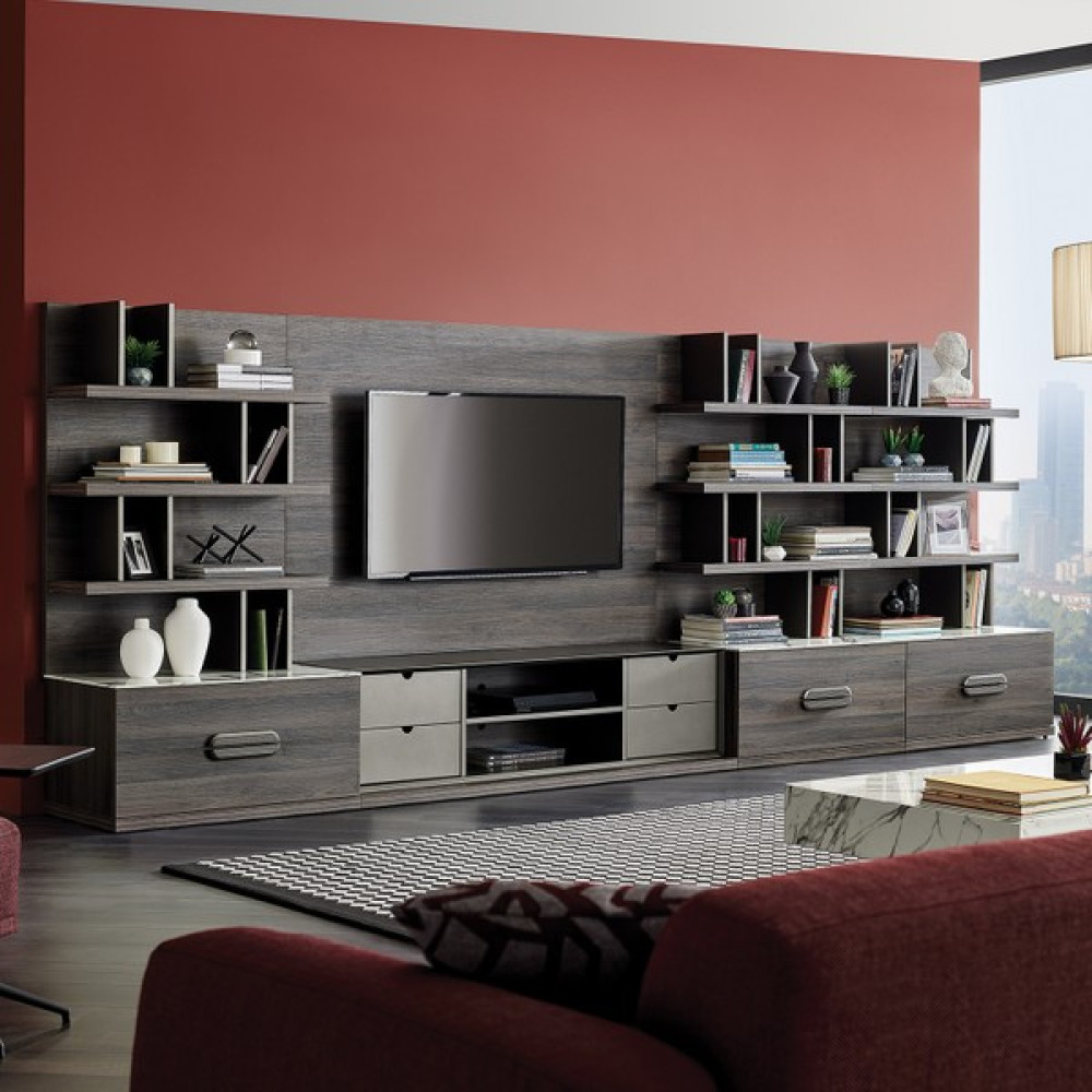 Enza Home Giorno Tv Ünitesi Seti 1 - Koyu Ceviz Tv Ünitesi / Sehpası Fiyatı