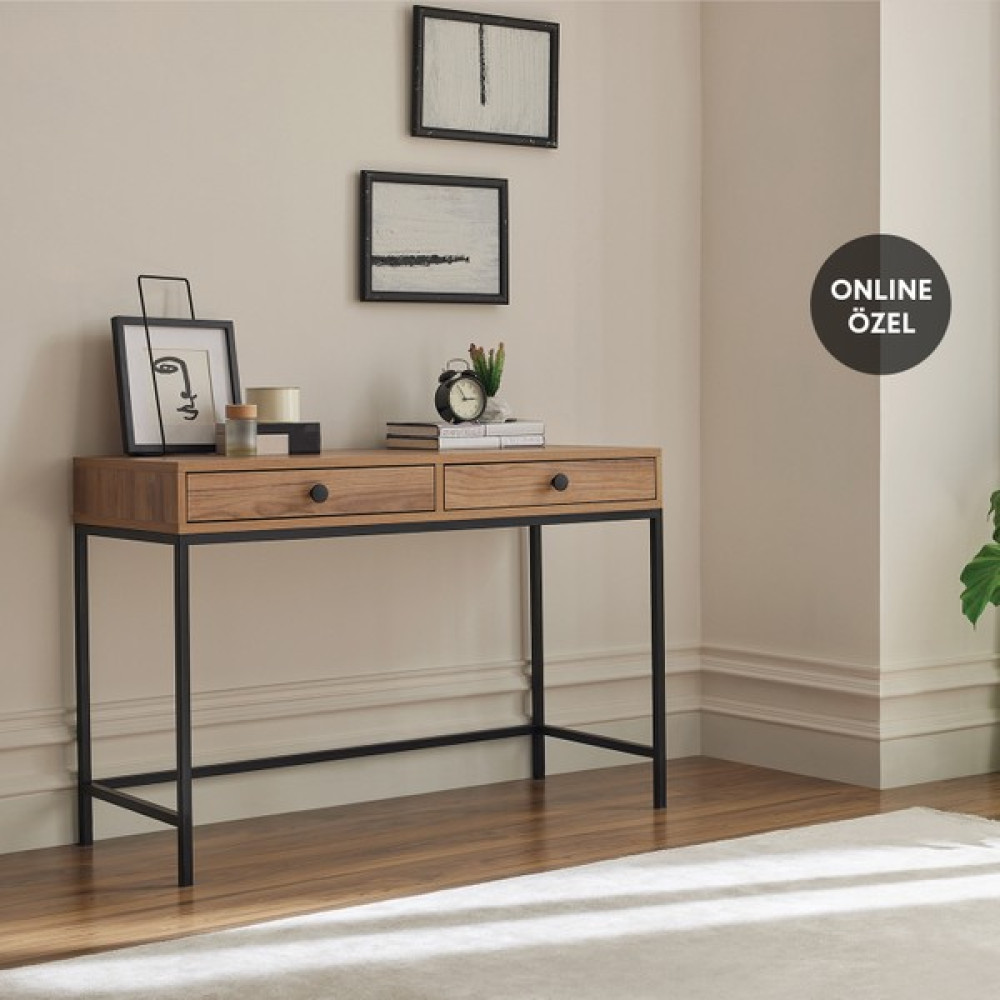Enza Home Kalinsta Çalışma Masası&dresuar - Ceviz - 1110x460x750 Çalışma Masası Fiyatı