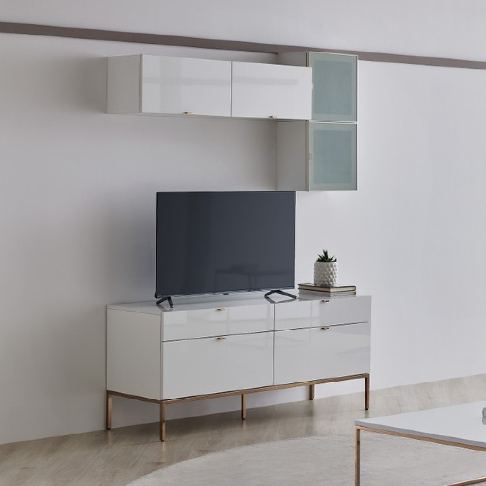 Enza Home Legato Tv Ünitesi Seti 1 - Beyaz Tv Ünitesi / Sehpası Fiyatı