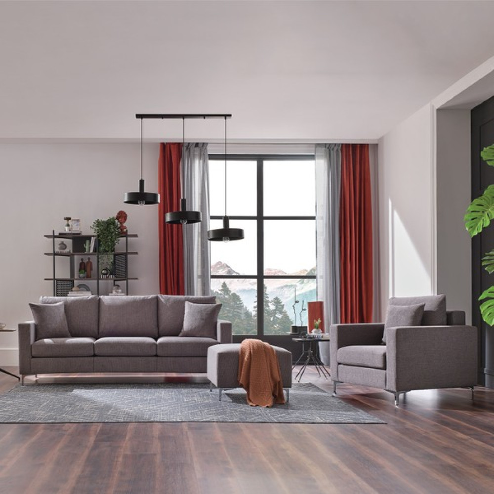 Enza Home linea Koltuk Takımı (3+1) - Gri Koltuk Takımı / Seti Fiyatı