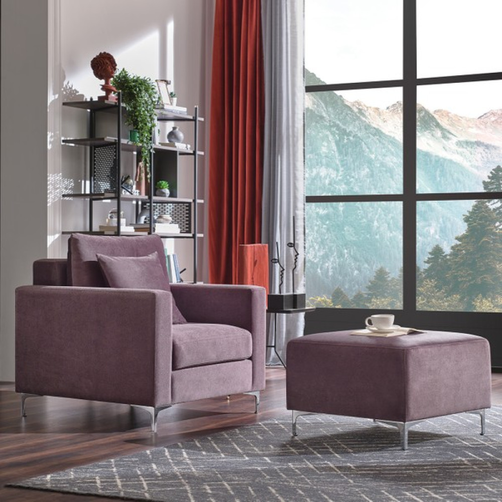 Enza Home Linea Puf - Kahve, Antrasit - Kahverengi Puf Fiyatı