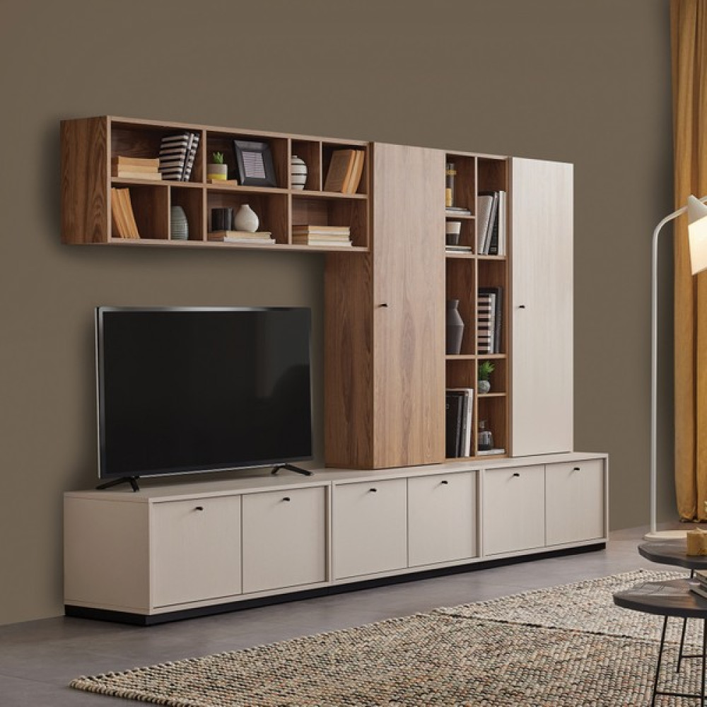 Enza Home Loreto Tv Ünitesi Seti 3 - Beyaz Tv Ünitesi / Sehpası Fiyatı