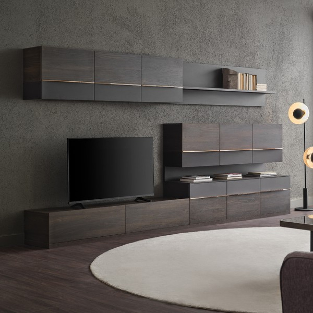 Enza Home Marion Tv Ünitesi Kombinasyonu 2 - Ceviz Tv Ünitesi / Sehpası Fiyatı
