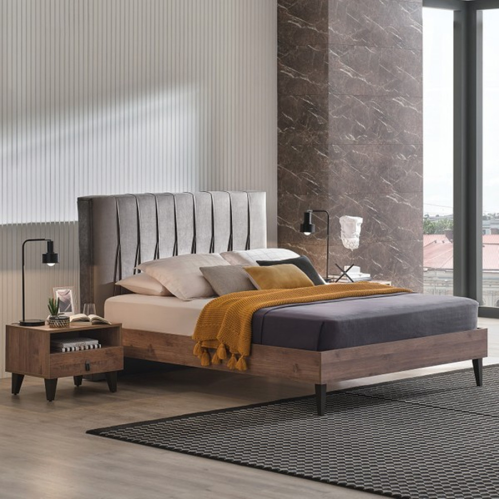 Enza Home Orlando Yatak Odası Takımı - Ceviz Yatak Odası Takımı / Seti Fiyatı