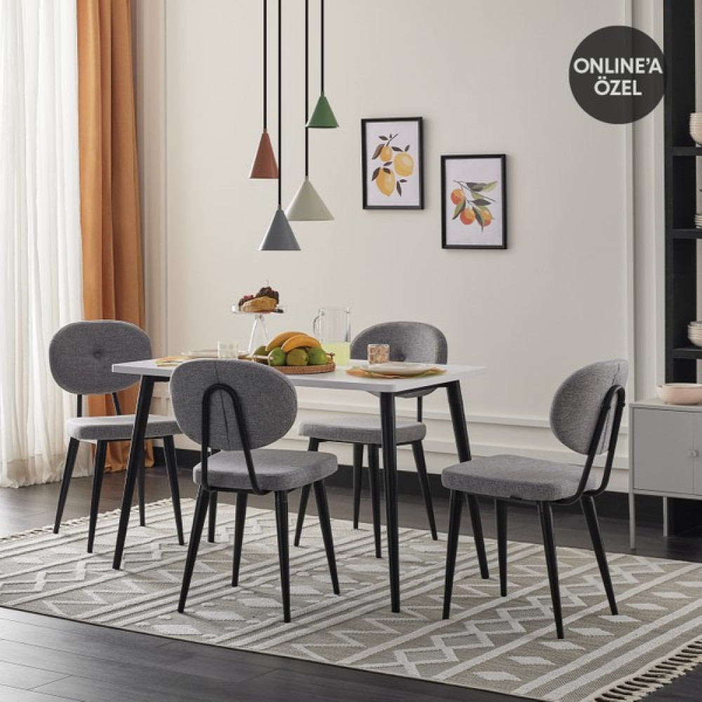 Enza Home Palladio Mutfak Masası - Beyaz Yemek & Mutfak Masası Fiyatı