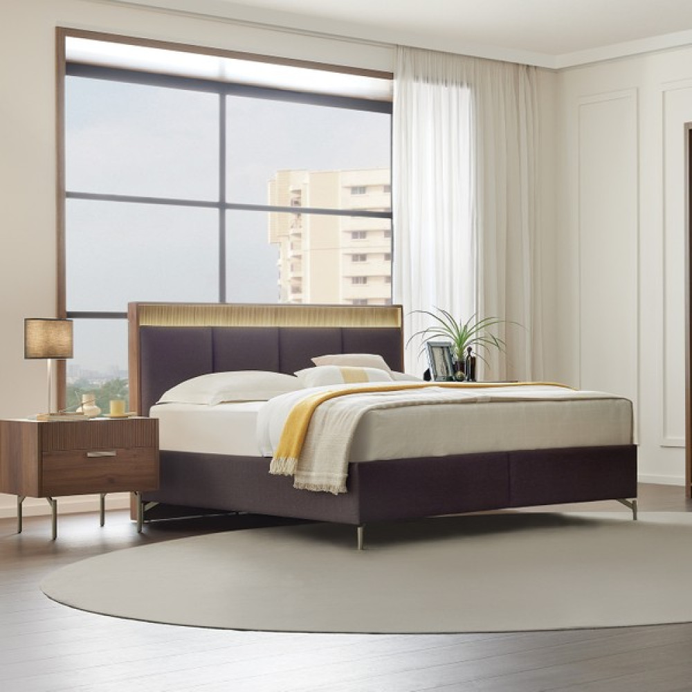 Enza Home Pavia Başlıklı Baza - Kahve - Kahverengi - 180 x 200 cm Baza Fiyatı