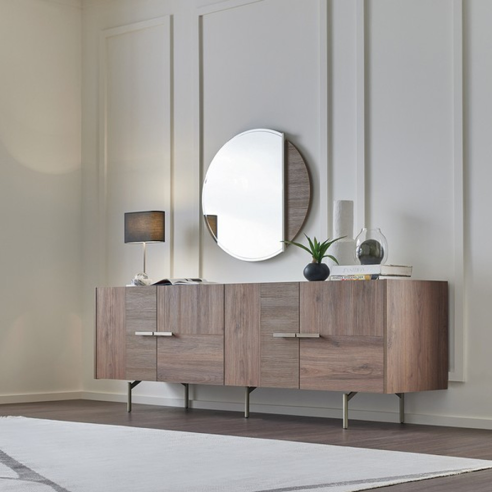 Enza Home Pavia Modern Konsol - Ceviz Konsol Mobilya Fiyatı