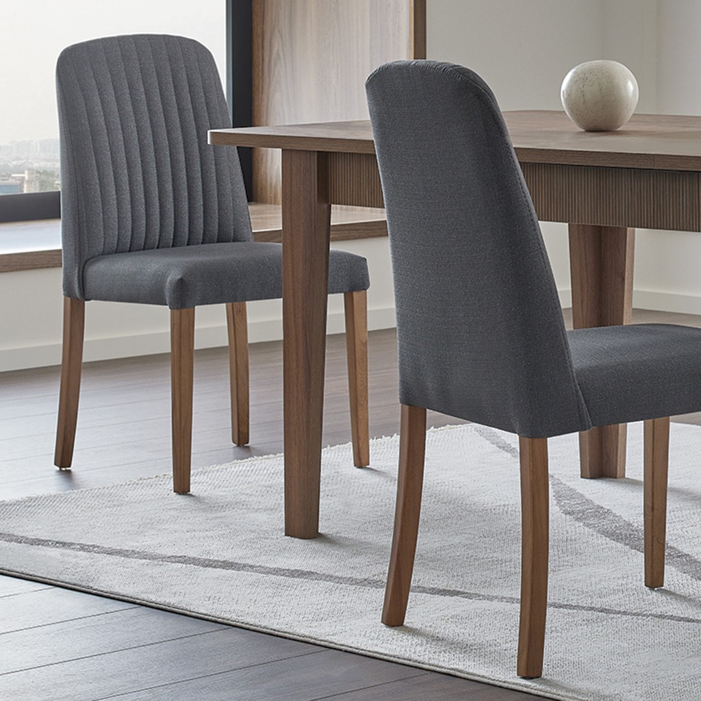 Enza Home Pavia Sandalye, Keten Dokulu - Gri Standart Sandalye Fiyatı