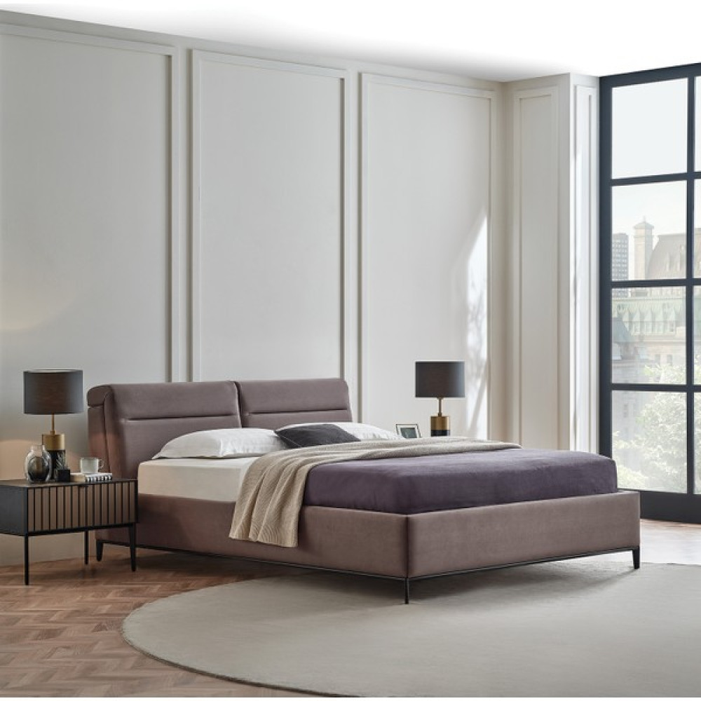 Enza Home Riga Klasik Modern Çift Kişilik Başlıklı Baza - Gri - 160 x 200 cm Baza Fiyatı