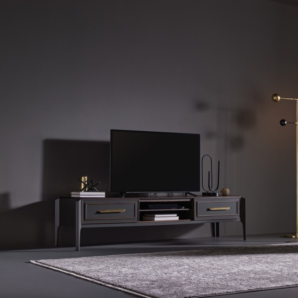 Enza Home Sirona Ayaklı Tv Sehpası - Ceviz Tv Ünitesi / Sehpası Fiyatı