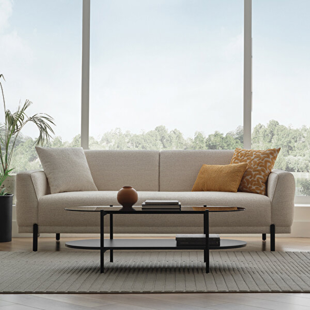 Enza Home Terra 3'lü Koltuk, Keten Dokulu - Beyaz Kanepe & Çekyat Fiyatı