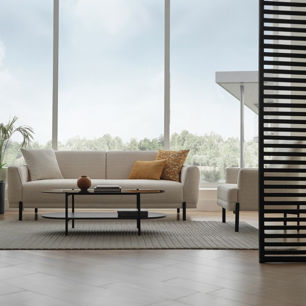Enza Home Terra Koltuk Takımı, Keten Dokulu - Beyaz Koltuk Takımı / Seti Fiyatı