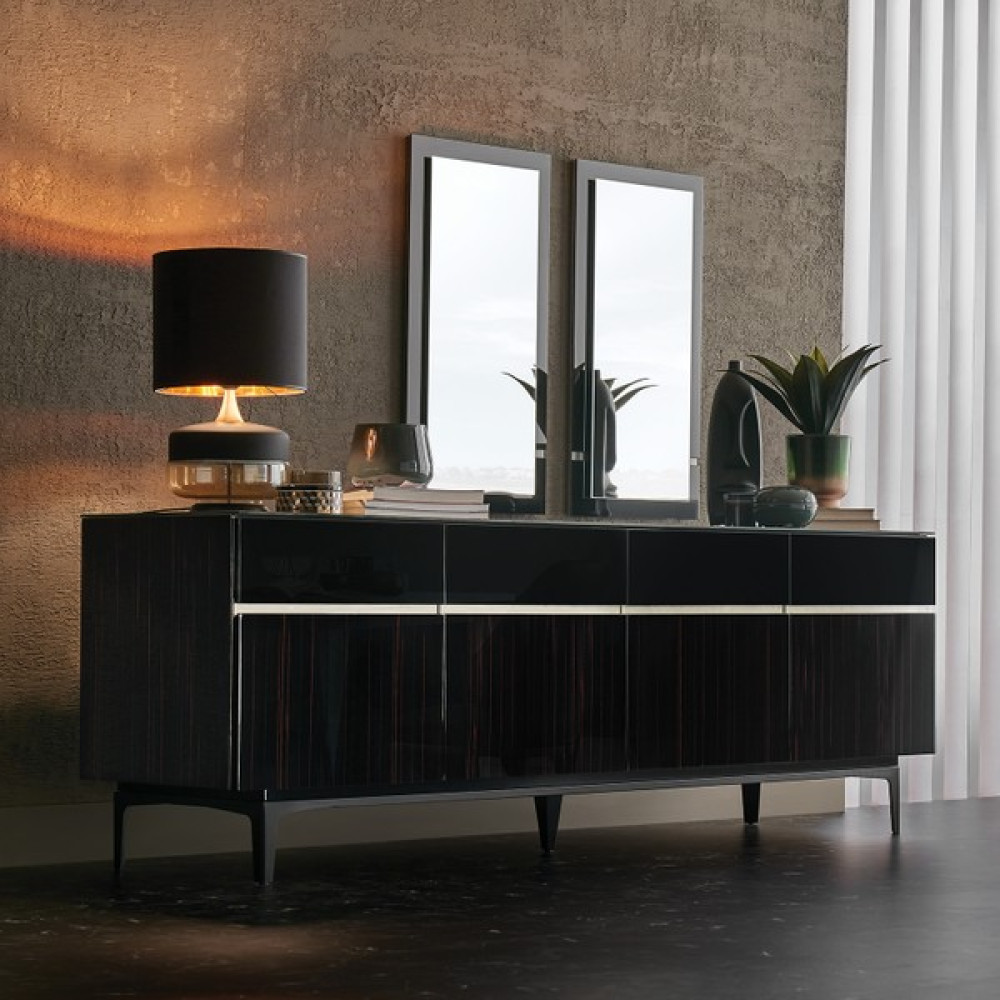 Enza Home Valdera Konsol - 82 x 207 x 50 cm - Siyah Konsol Mobilya Fiyatı