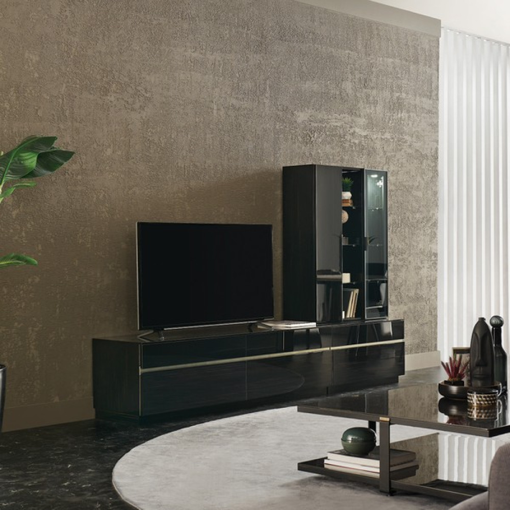Enza Home Valdera Tv Ünitesi Seti 5 - Abanoz Tv Ünitesi / Sehpası Fiyatı