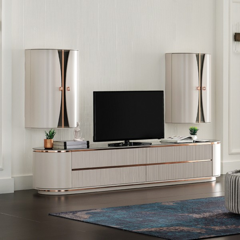 Enza Home Vienna Tv Ünitesi Seti 1 - Pembe Tv Ünitesi / Sehpası Fiyatı