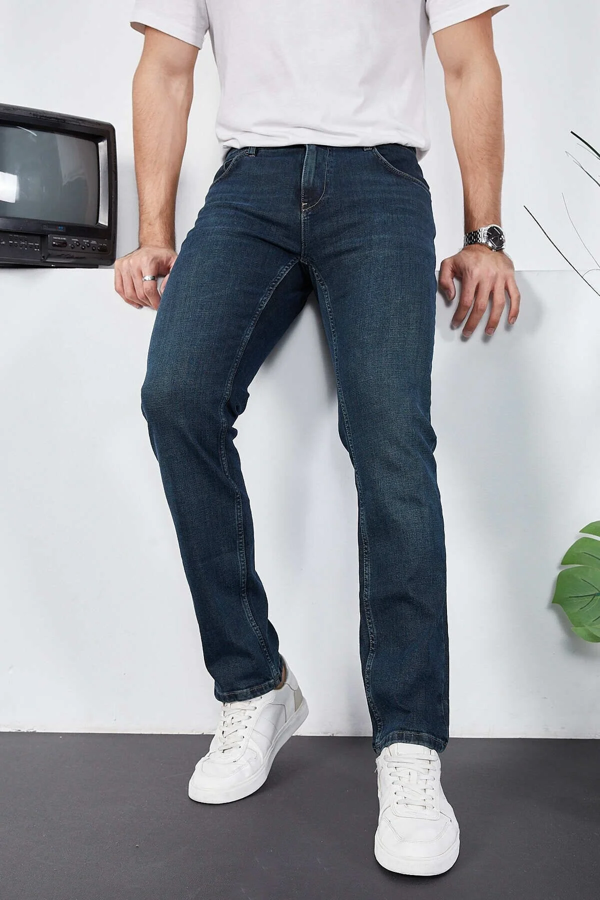 ENZİM JEANS Erkek Likralı Denim Regular Fit Jeans 33 Beden" Kadın Pantolon Fiyatı