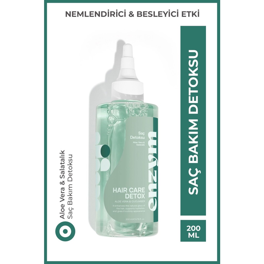 Enzym Cosmetics Doğal Saç Bakım Detoksu 200 ml Besleyici Aloe Vera ve Salatalık Özlü Sıvı Form SSD / Solid State Drive Fiyatı
