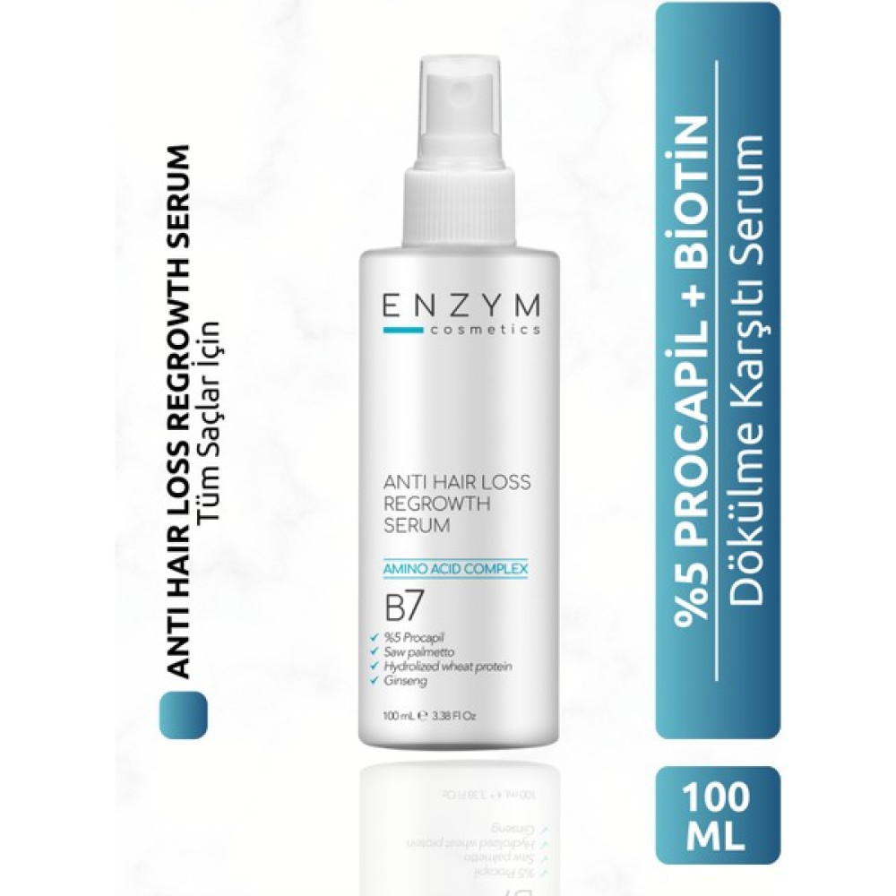 Enzym Cosmetıcs Saç Dökülme Karşıtı, Onarıcı ve Güçlendirici Serum Sprey 100 ml (%5 Procapil) Saç Bakım Maskeleri & Serumlar & Spreyler Fiyatı
