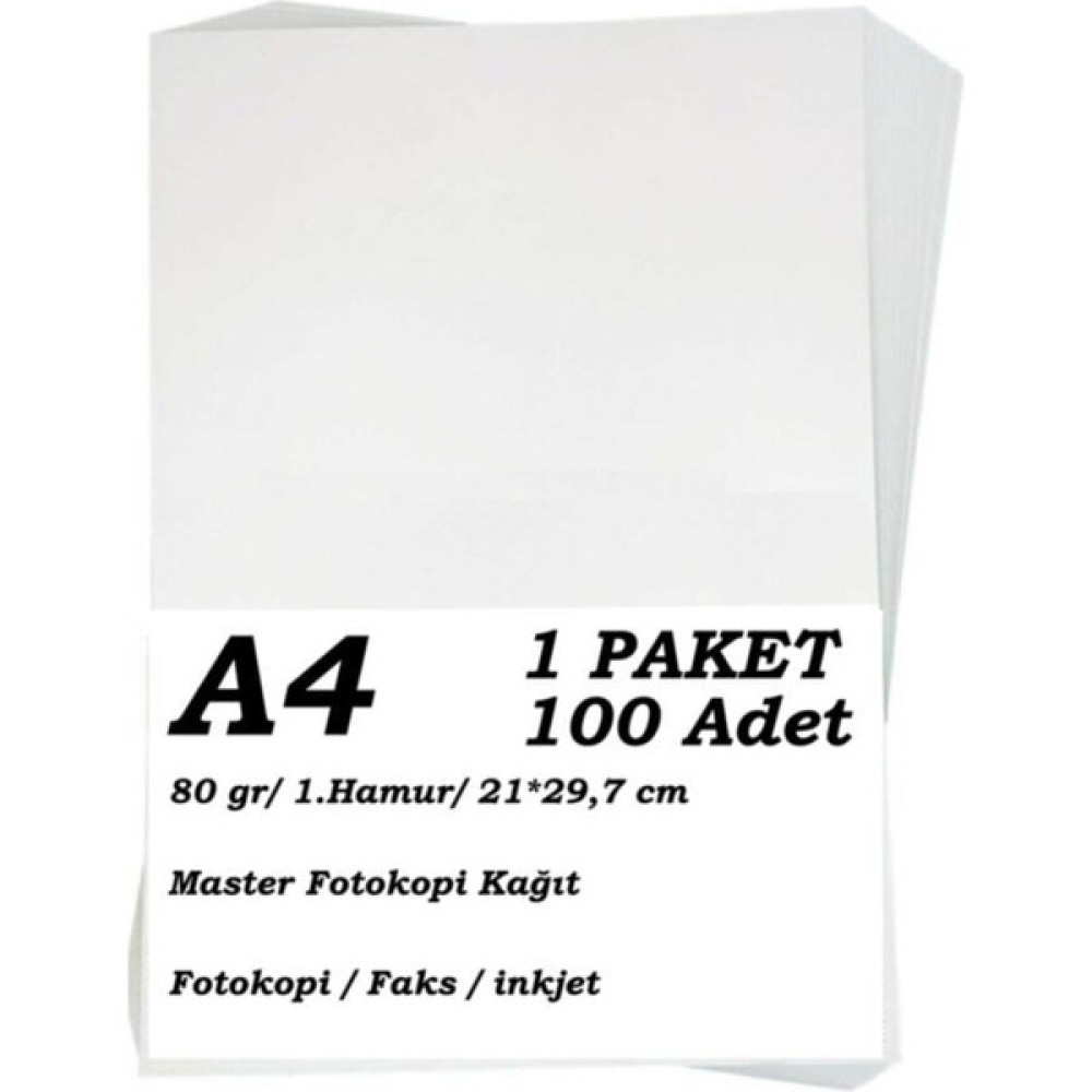 eOfis A4 Fotokopi Kağıdı 100'LÜ Paket 80 Gr. Fotokopi Kağıdı Fiyatı