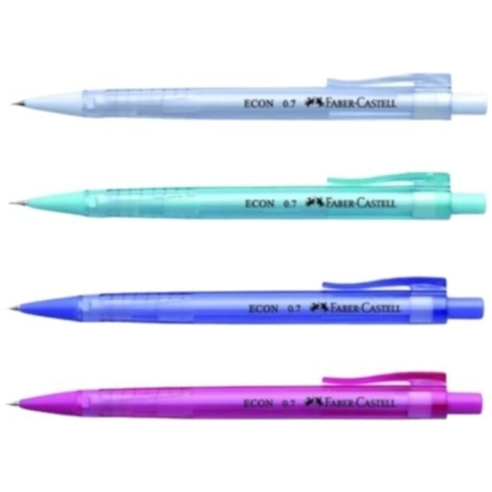 eOfis Faber Casell Econ 0.7 Uçlu Kalem Beyaz-Mavi-Mor-Pembe 4'lü Set Mekanik Kurşun (Versatil) Kalem Fiyatı