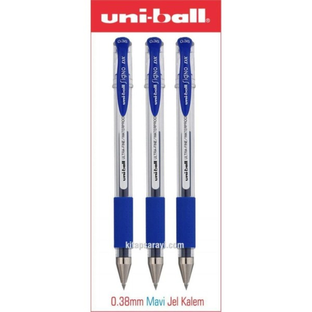 eOfis Uniball Signo Dx 0.38 mm Mavi Jel Kalem Jel Mürekkepli (Roller) Kalem Fiyatı
