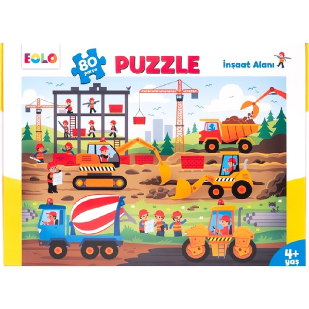 Eolo 80 Parça Yer Puzzle İnşaat Alanı Eğitici Oyuncak Fiyatı