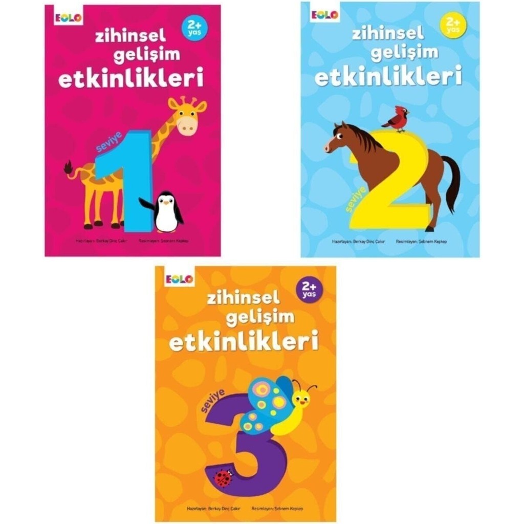 Eolo Yayıncılık 2+ Yaş Zihinsel Gelişim Etkinlikleri Seti Eğitici Oyunlar İçin 3 Kitap 21x30 cm SSD / Solid State Drive Fiyatı