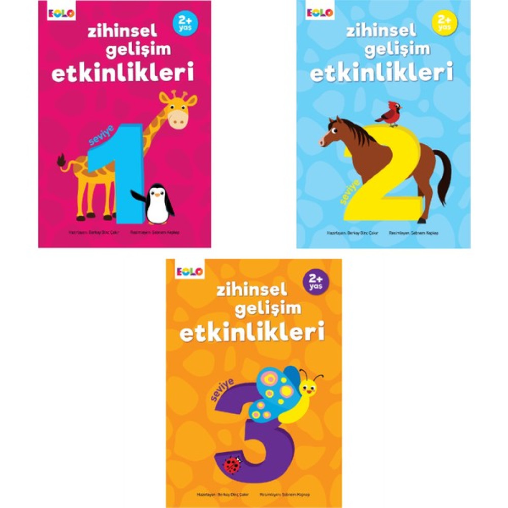 Eolo Yayınları 2+ Yaş Zihinsel Gelişim Etkinlikleri (3 Kitap) Okul Öncesi Eğitici & Öğretici Kitaplar Fiyatı