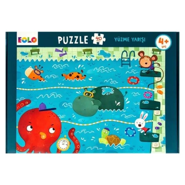 Eolo Yüzme Yarışı Puzzle 40 Parça Anne Bebek Oyuncak Fiyatı