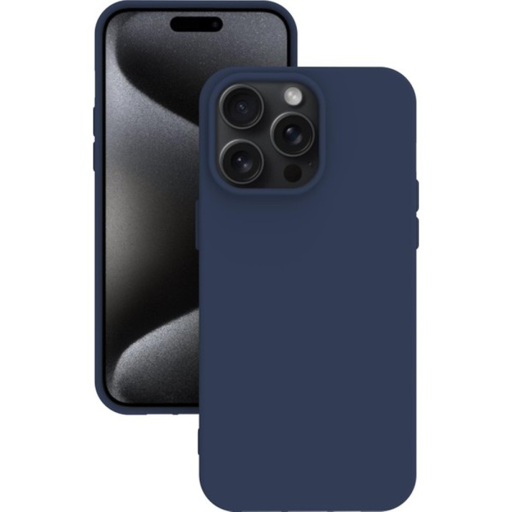 Eonaks iPhone 15 Pro Kılıf Kamera Korumalı Silikon Rubber Arka Kapak - Lacivert Cep Telefonu Kılıfı Fiyatı