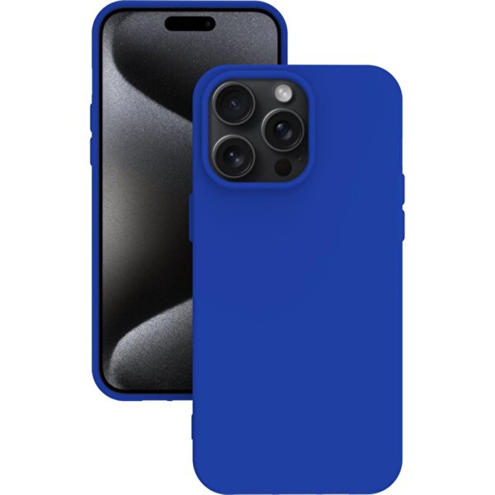 Eonaks iPhone 15 Pro Max Kılıf Kamera Korumalı Silikon Rubber Arka Kapak - Mavi Cep Telefonu Kılıfı Fiyatı