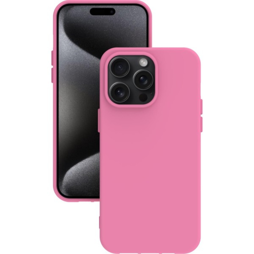 Eonaks iPhone 15 Pro Max Kılıf Kamera Korumalı Silikon Rubber Arka Kapak - Pembe Cep Telefonu Kılıfı Fiyatı
