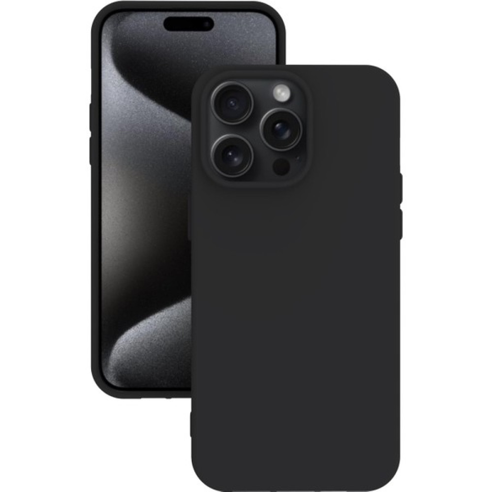 Eonaks iPhone 15 Pro Max Kılıf Kamera Korumalı Silikon Rubber Arka Kapak - Siyah Cep Telefonu Kılıfı Fiyatı