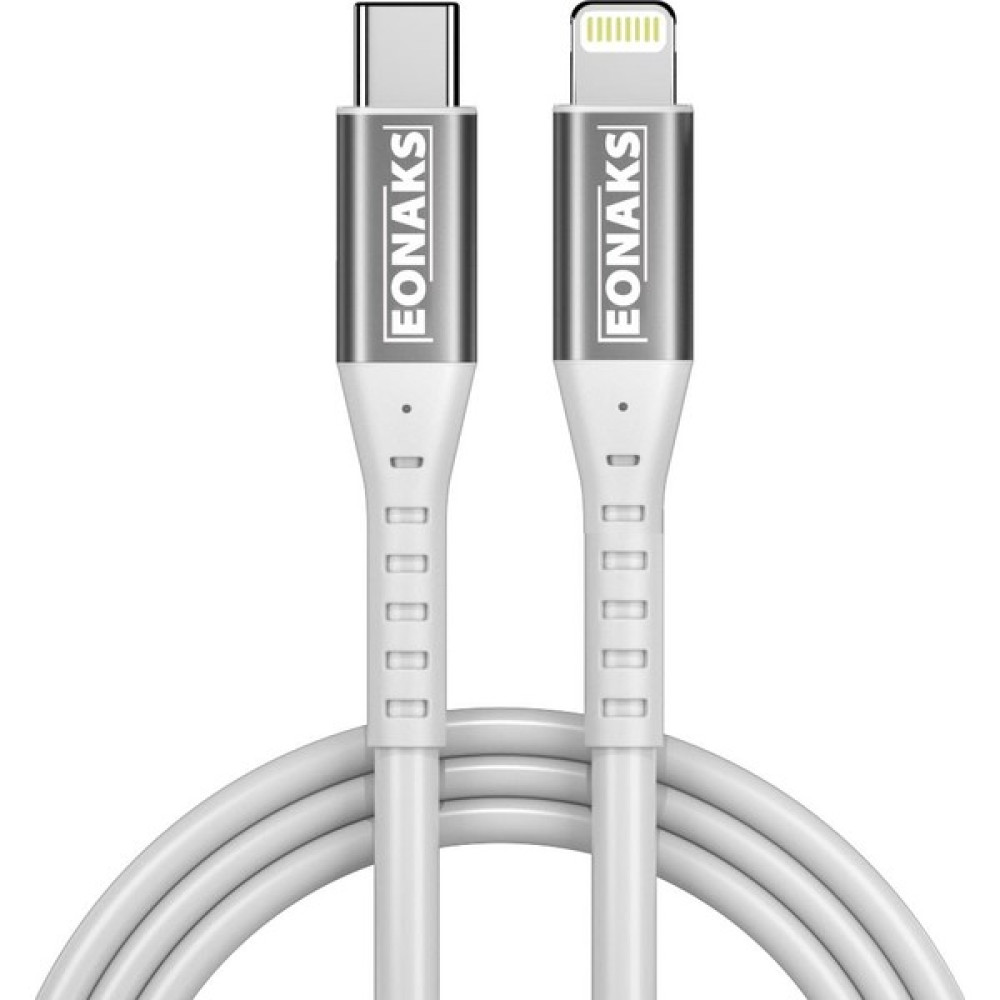 Eonaks iPhone iPad Ipod Uyumlu Çift Taraflı Usb-C To Lightning, Typ-C To Lightning Girişli Hızlı Şarj ve Data Kablosu Cep Telefonu Kablosu Fiyatı