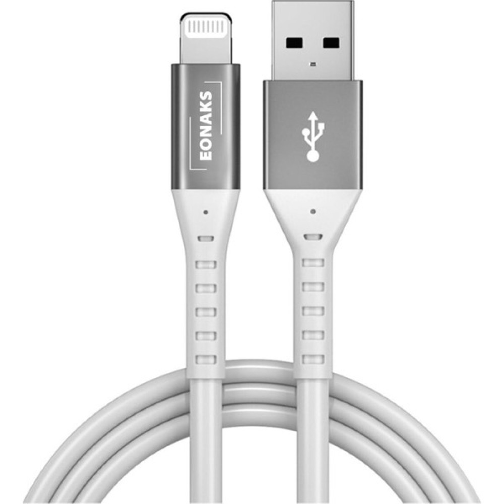 Eonaks iPhone Telefon iPad Tablet ve Ipod Touch ile Uyumlu Hızlı Şarj ve Data Kablosu Lightning NL120 - Füme Cep Telefonu Kablosu Fiyatı