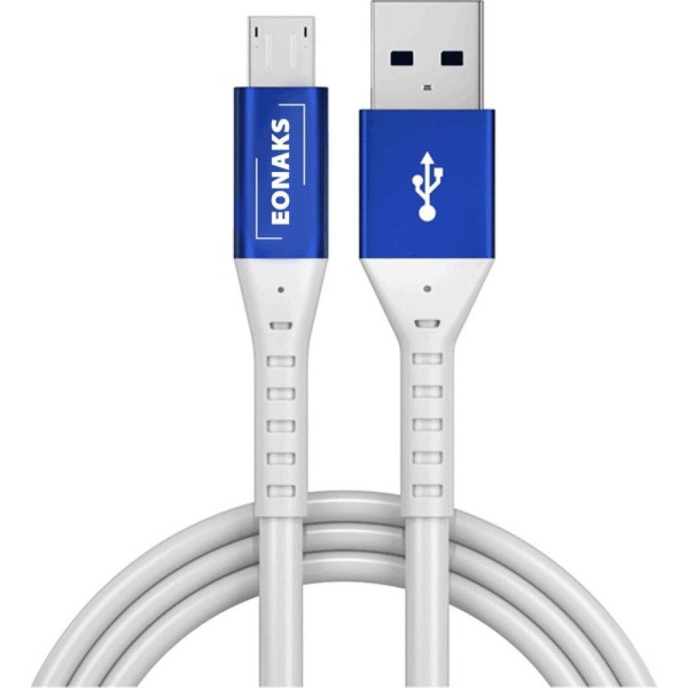 Eonaks Micro USB Samsung Xiaomi Huawei Uyumlu 120 cm Hızlı Şarj ve Data Kablosu - Mavi Cep Telefonu Kablosu Fiyatı