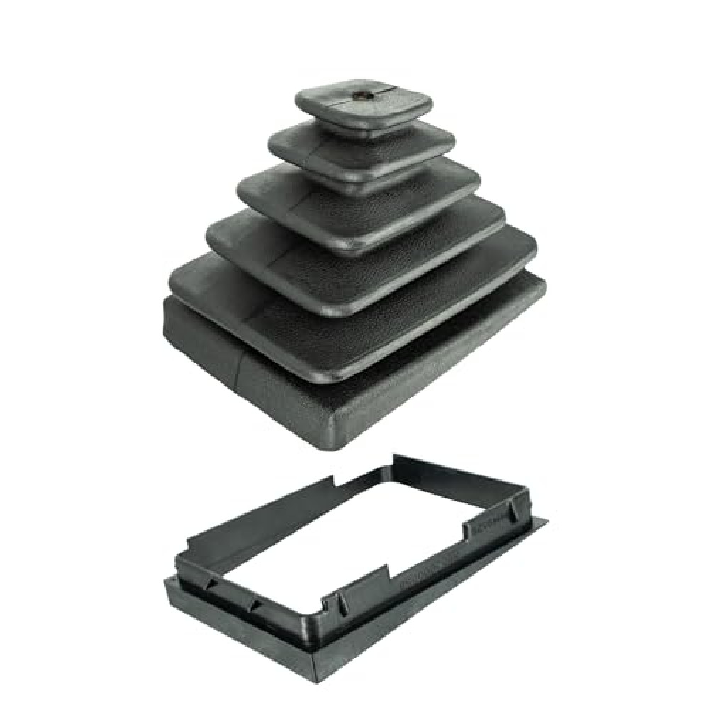 eosorssa 53000056 52078558 Shifter Boot & Retainer Bezel Kits Fits for Jeep TJ Wrangler 1997 1998 1999 2000 2001 2002 2003 2004
