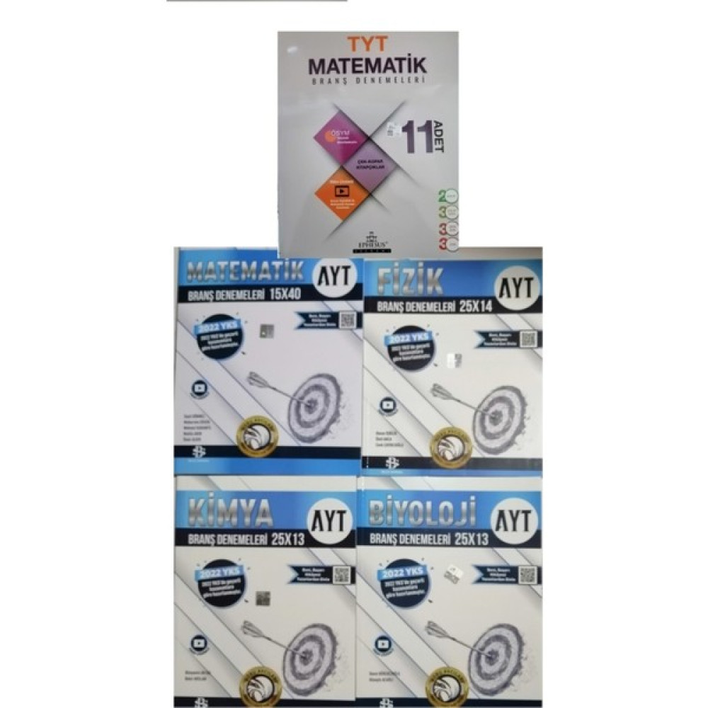 Ephesus Yayınları 2022 Tyt Matematik Deneme ve Bilgi Sarmal Ayt Branş Deneme Seti 2022 Matematik Fiyatı