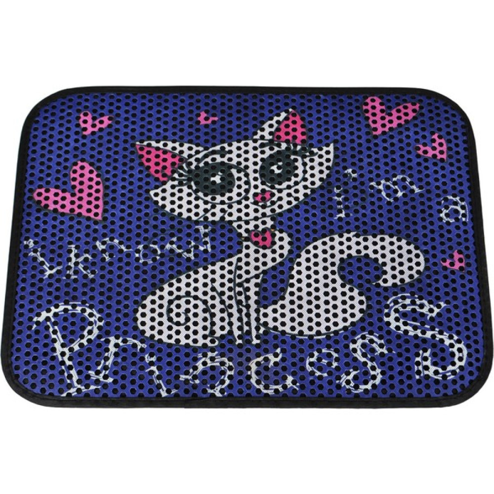Epilla Desenli Renkli Kedi Tuvaleti Önü Elekli Kedi Kumu Paspası - 60 x 45 cm - Açık Mavi Evcil Hayvan Ürünleri Fiyatı