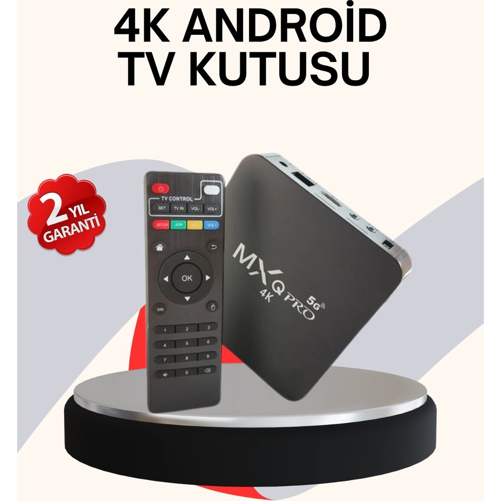 Epilons 4K Android Tv Box – Akıllı Medya Oynatıcı, 2gb Ram, 16GB Hafıza, Wi-Fi Destekli RAM Bellekler Fiyatı