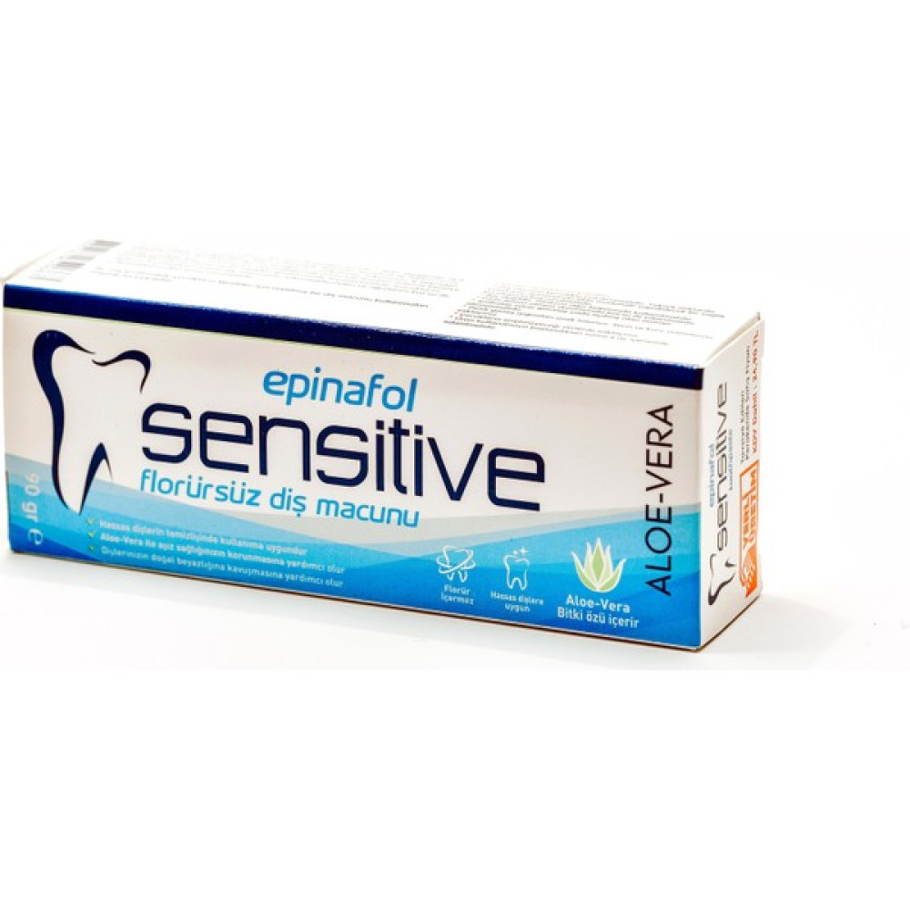 Epinafol Sensitive Aloe-Vera Florürsüz 90GR Diş Macunları Fiyatı
